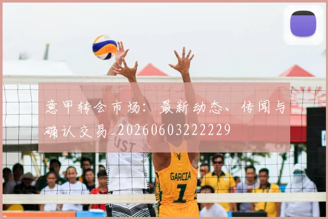 意甲转会市场:最新动态、传闻与确认交易_20260603222229
